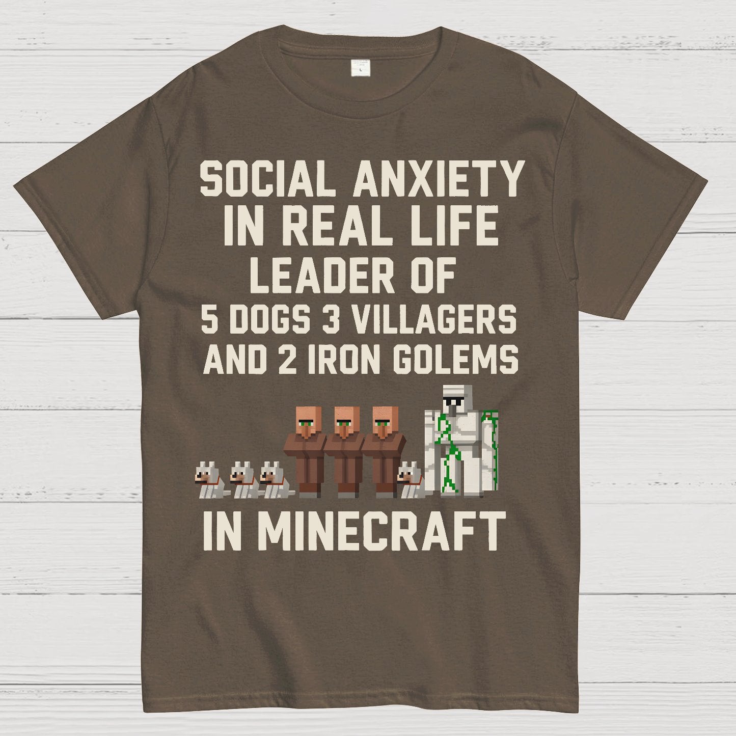 Social Fear In Reality, leader In Game Geek T-Shirt
