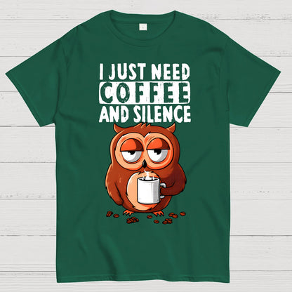 Coffee And Silence Geek T-Shirt
