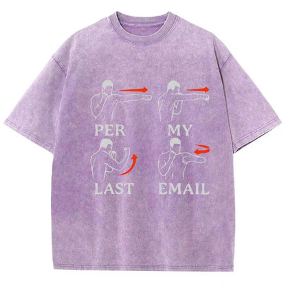 Per My Last Email Vintage Distressed T-shirt