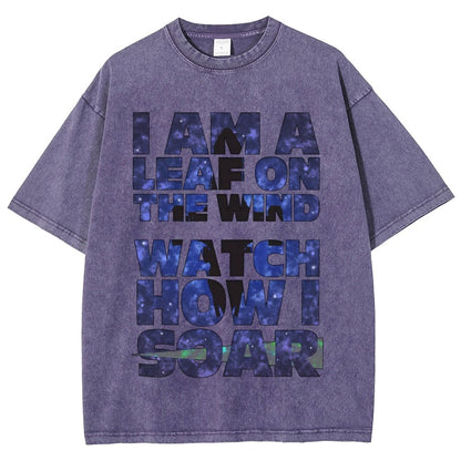 Leaf on the Wind Vintage Distressed T-shirt