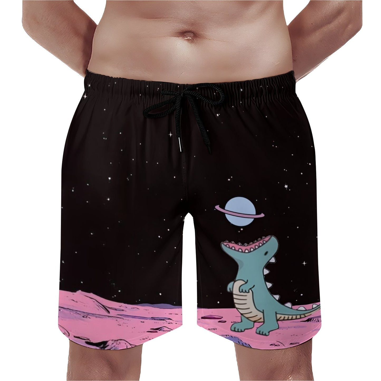 Dinosaurs Eat The Moon Geek Shorts