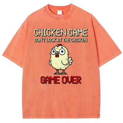 Chicken Game Vintage Washed T-shirt