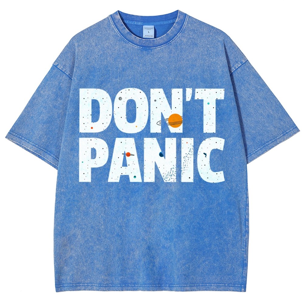 Don't Panic Vintage Distressed T-shirt