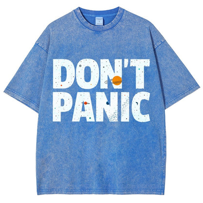 Don't Panic Vintage Distressed T-shirt