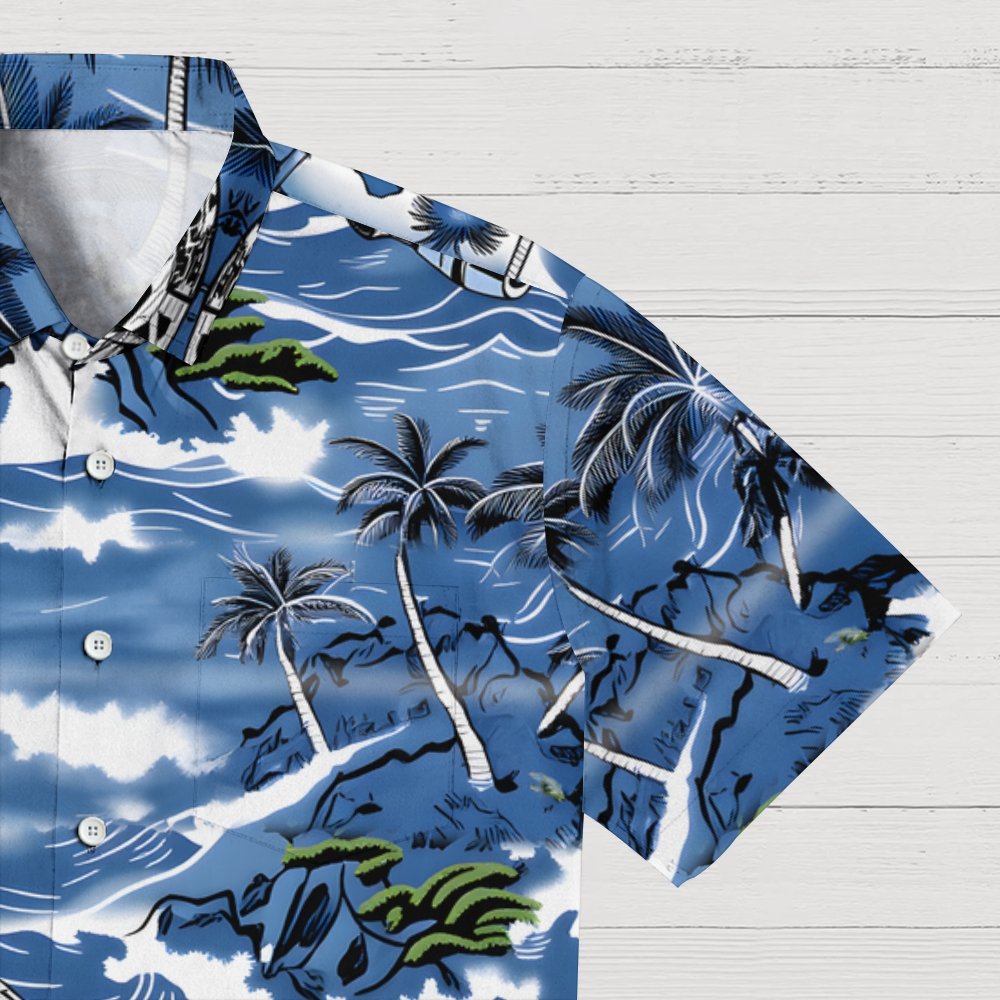 Space Ship Geek Hawaiian Shirt