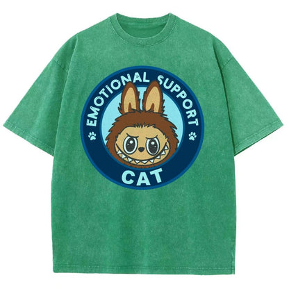Emotional Support Cat Vintage Distressed T-shirt
