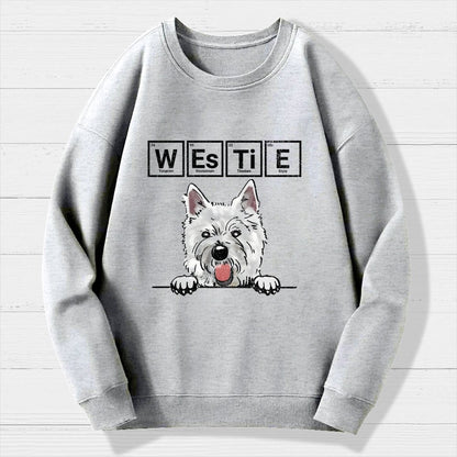Periodic Table of Dogs  Dog Lover  Funny Science Geek Cotton Sweatshirt