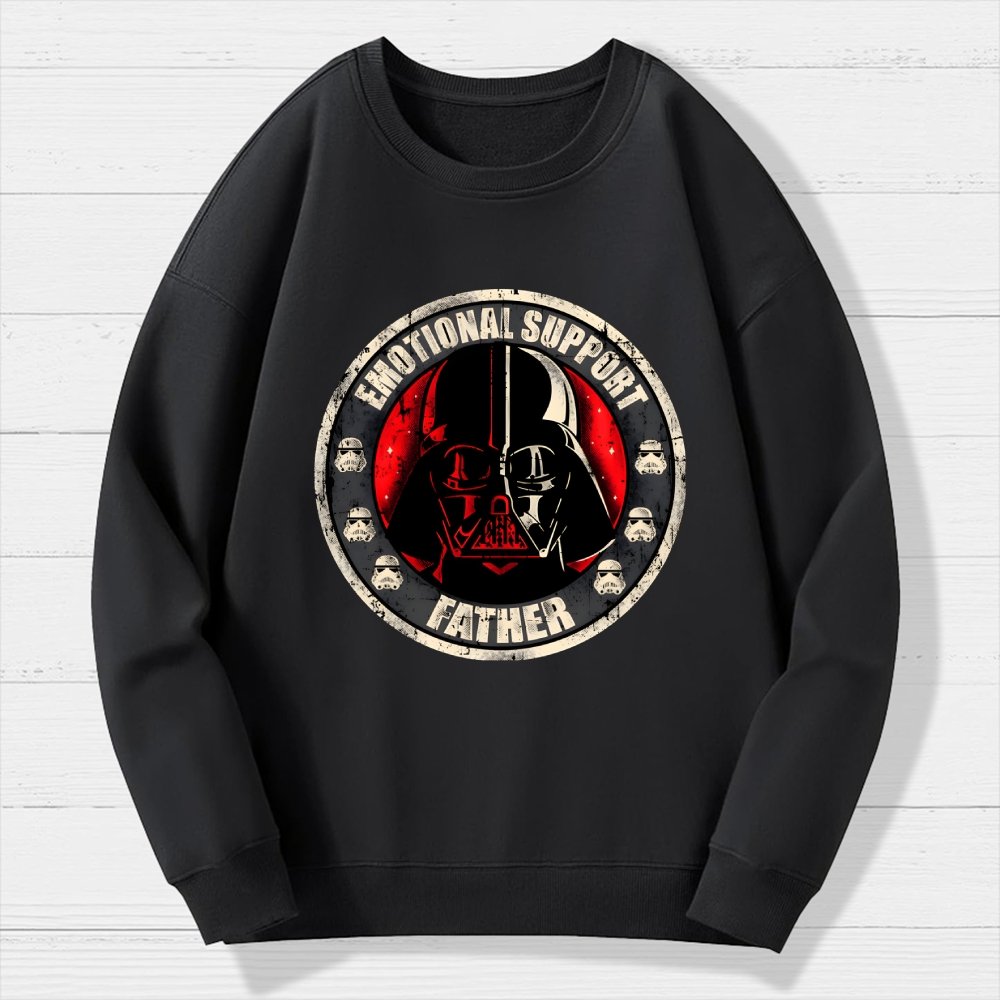 Emotional Support Father Geek Cotton Sweatshirt