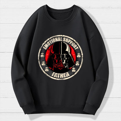 Emotional Support Father Geek Cotton Sweatshirt