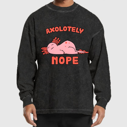 Axo Nope Washed Long Sleeve Tee