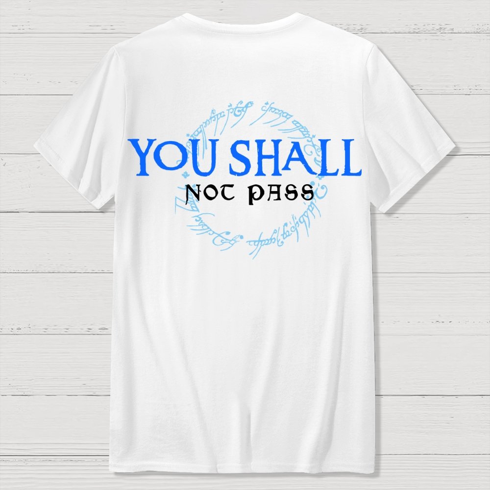 You Can't Cross  Front And Back Printing Geek T-Shirt