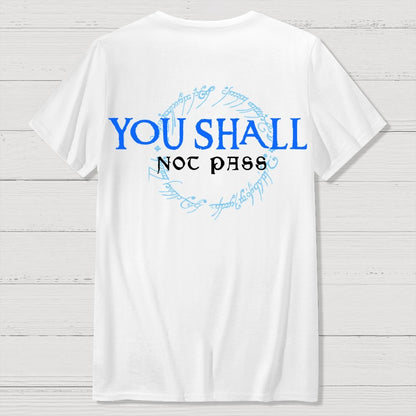 You Can't Cross  Front And Back Printing Geek T-Shirt