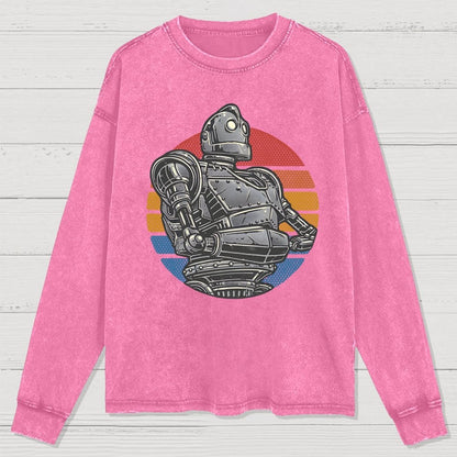Retro Giant Washed Long Sleeve Tee