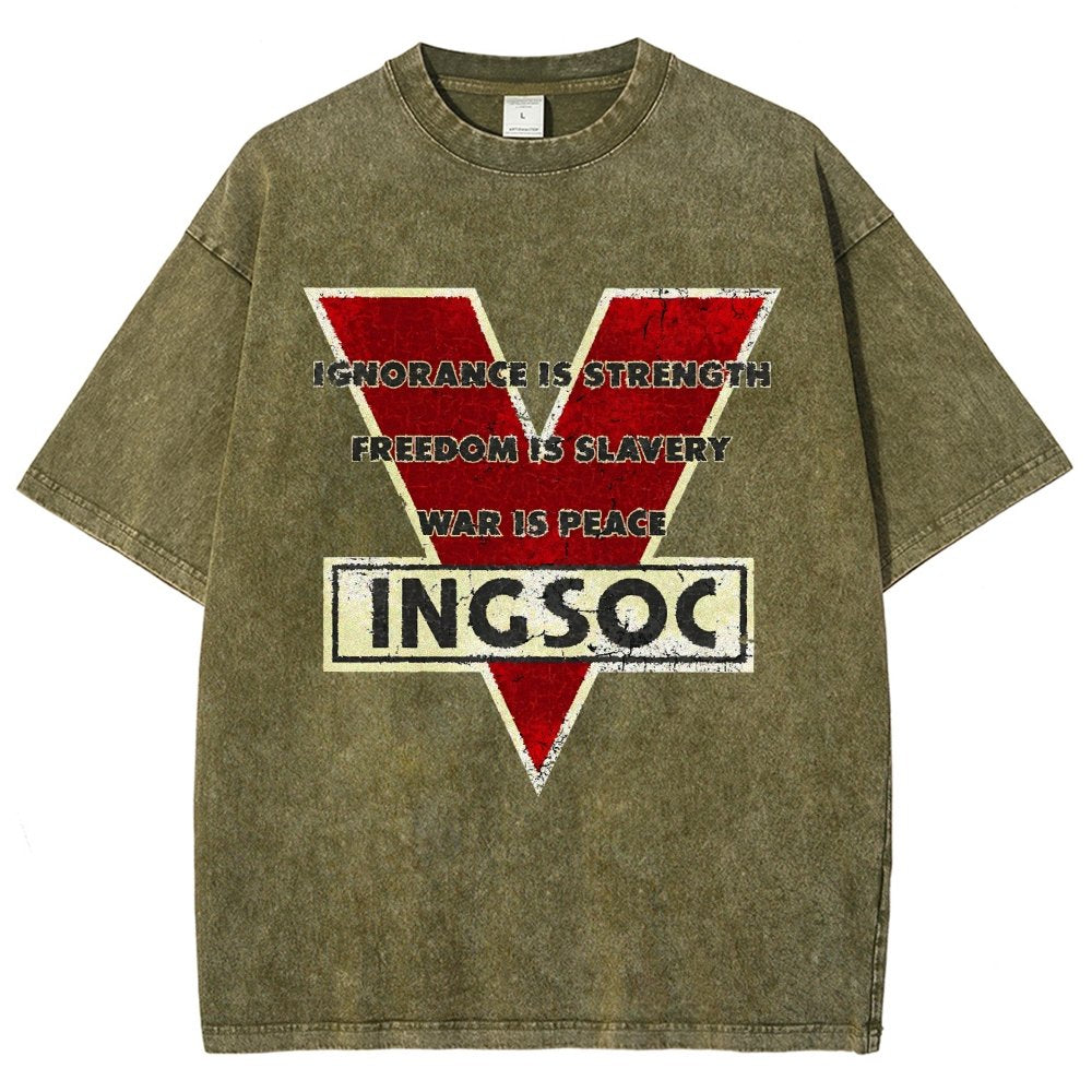 Ignorance Is Strength Tri Blend Vintage Distressed T-shirt