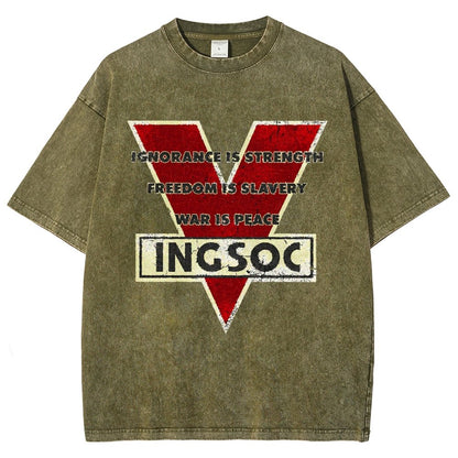 Ignorance Is Strength Tri Blend Vintage Distressed T-shirt