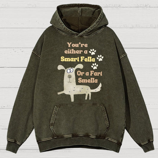 Funny Dog Puns Vintage Distressed Hoodie