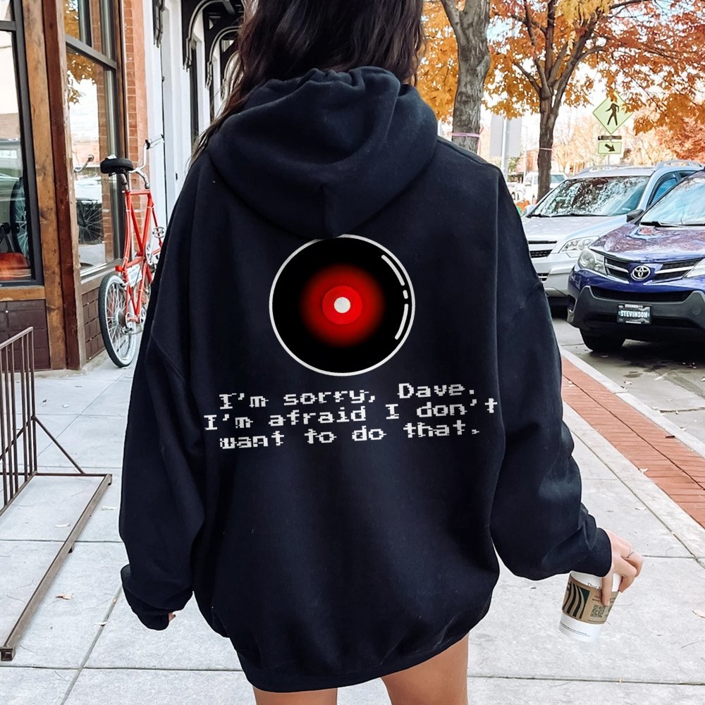 An Introvert's Odyssey I‘m sorry dave Printed Back Unisex Cotton Hoodie