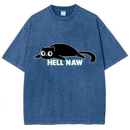 Hell Naw Vintage Distressed T-shirt