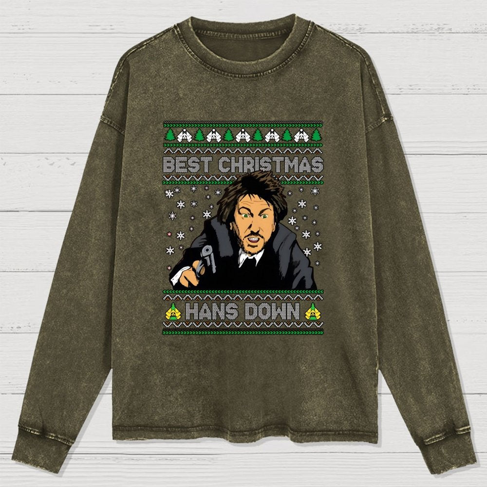 Best Christmas Hans Down Washed Long Sleeve Tee