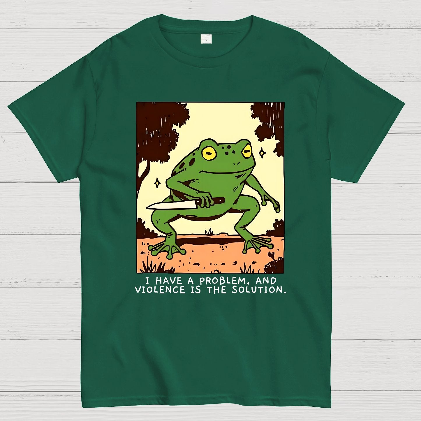 Frog Violence Geek T-Shirt