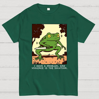 Frog Violence Geek T-Shirt
