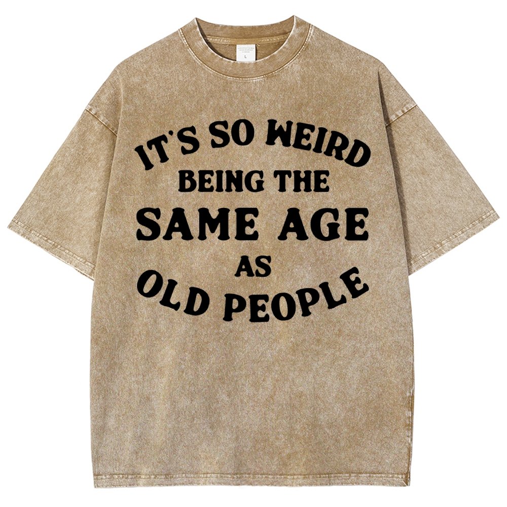 Same Age As Old People Vintage Distressed T-shirt