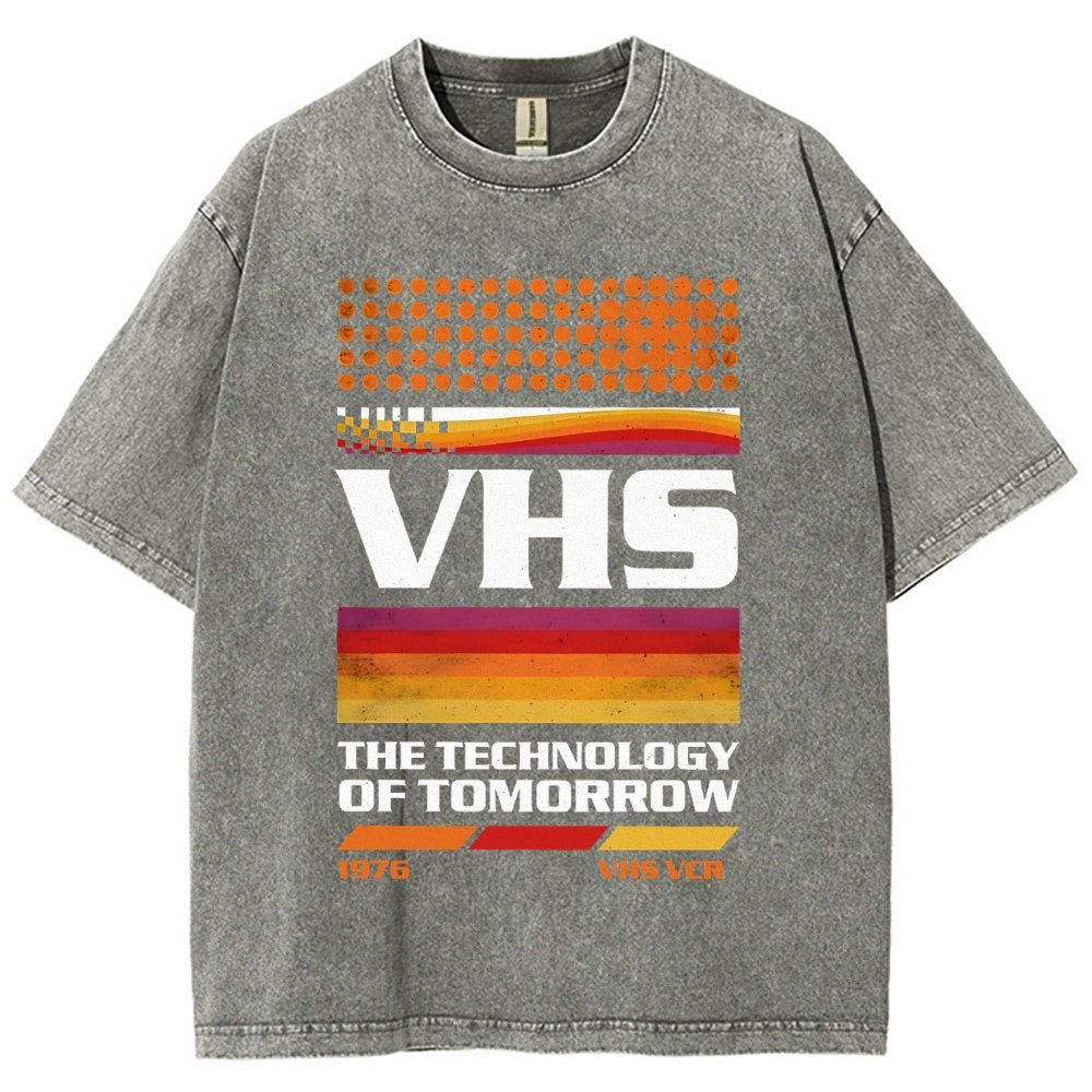 VHS Tech Vintage Distressed T-shirt