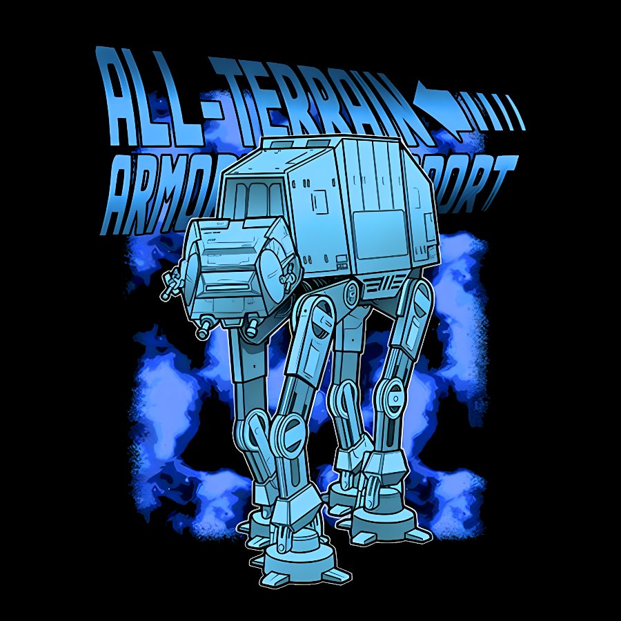 Mega Terrain Mecha Transport Geek T-Shirt