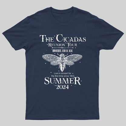 The Cicada Reunion U.S Tour 2024 Cicada Geeky T-Shirt