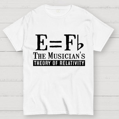 E Equals F Flat Theory of Relativity Geek T-Shirt