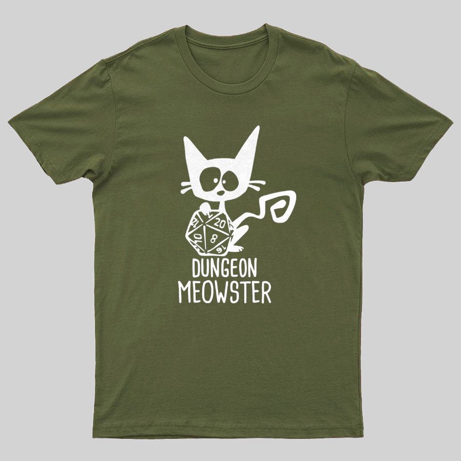 Dungeon Meowster Funny Unisex Gamer T-Shirt