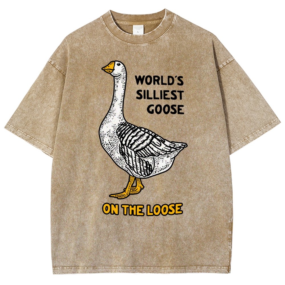World's Silliest Goose Vintage Distressed T-shirt