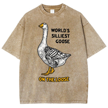 World's Silliest Goose Vintage Distressed T-shirt
