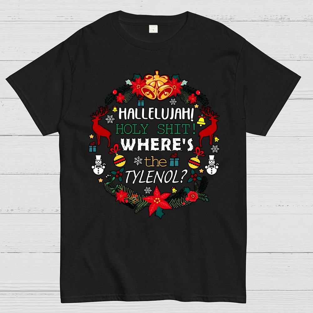 Where's The Tylenol Christmas. Autism Awareness Geek T-Shirt
