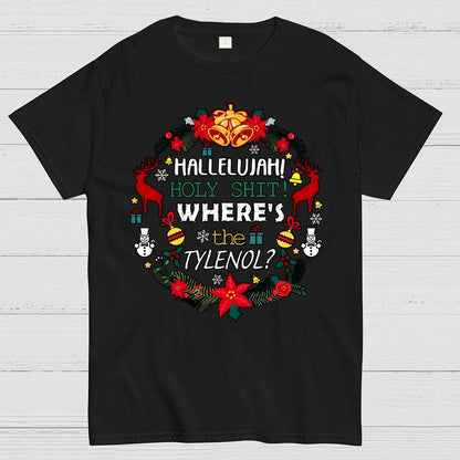 Where's The Tylenol Christmas. Autism Awareness Geek T-Shirt