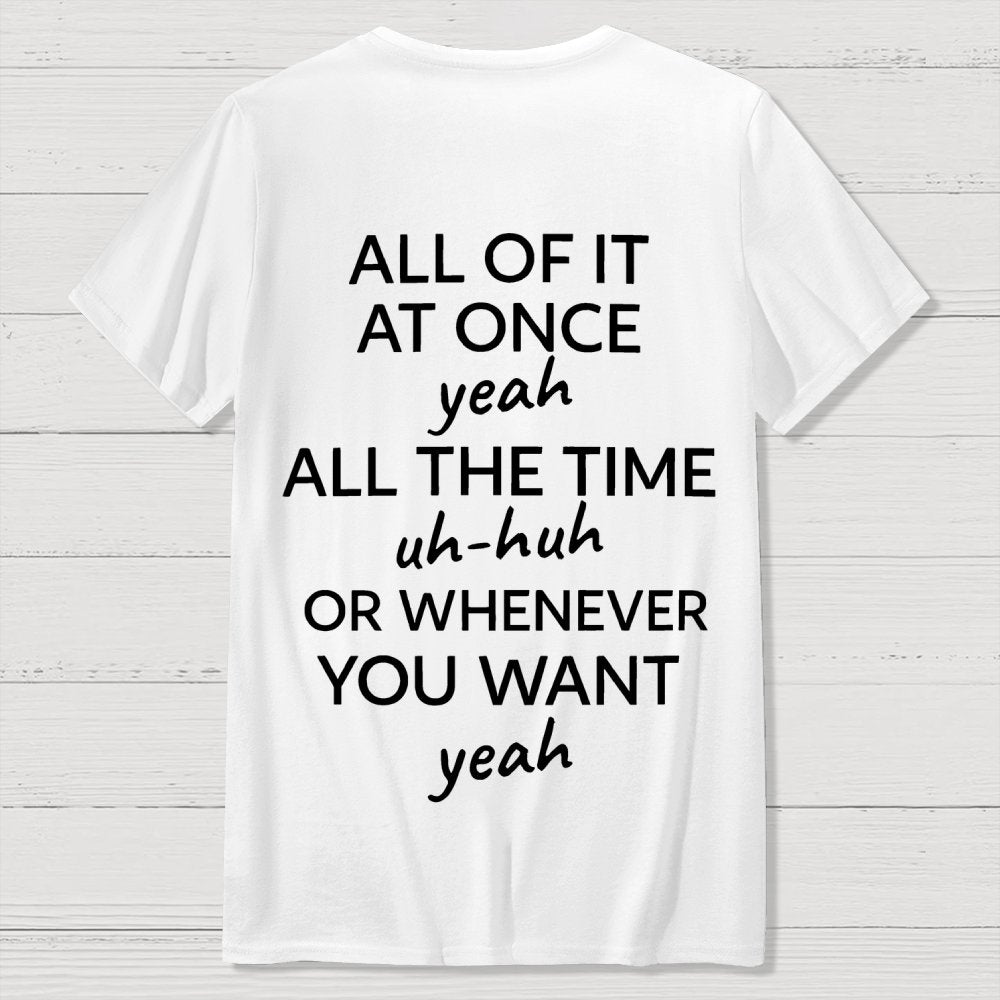 Do It Lady Front And Back Printing Geek T-Shirt