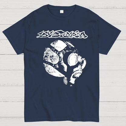 Dystopia - World Gas Mask Back Geek T-Shirt
