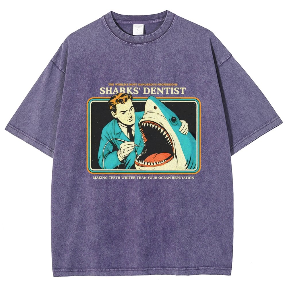 Sharks Dentist Vintage Distressed T-shirt