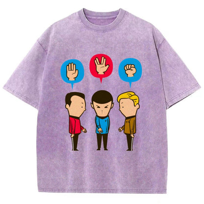 Paper – Scissors – Rock Vintage Distressed T-shirt