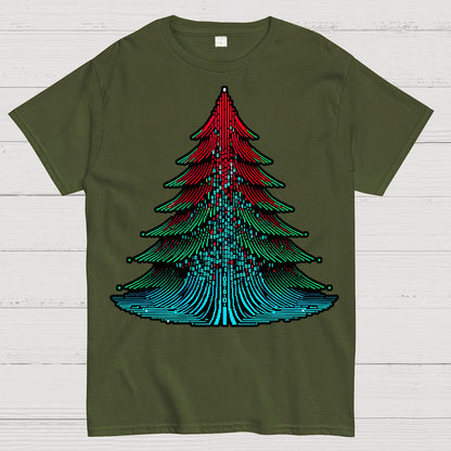 Binary Christmas Tree Geek T-Shirt