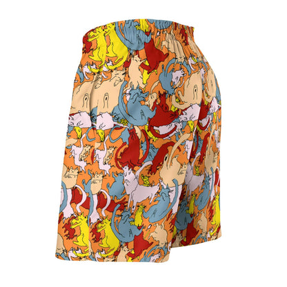 Cat Art Doodle Geek Shorts