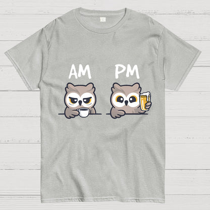 AM PM owl clock Geeky T-Shirt