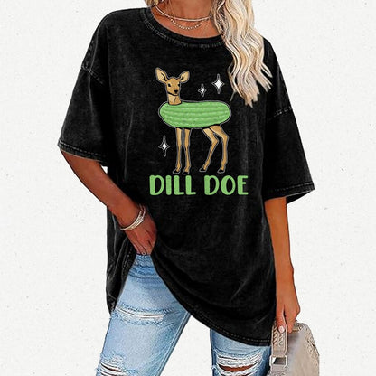 Dill Pickle Funny Vintage Distressed T-shirt