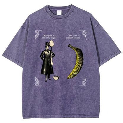 The Olde Joke Of A Big Spoon And A Banana Vintage Distressed T-shirt