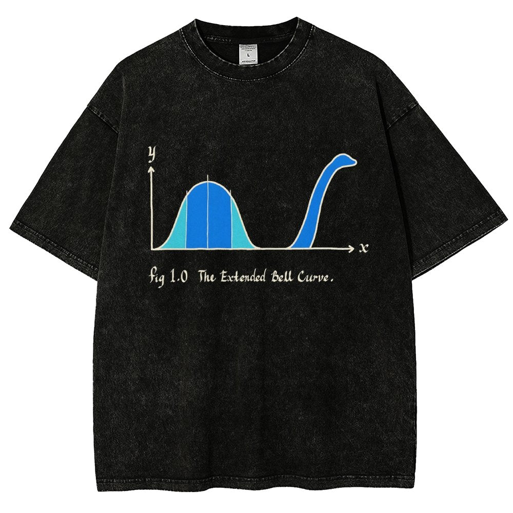 The Extended Bell Curve Vintage Distressed T-shirt