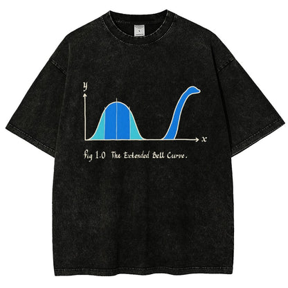 The Extended Bell Curve Vintage Distressed T-shirt