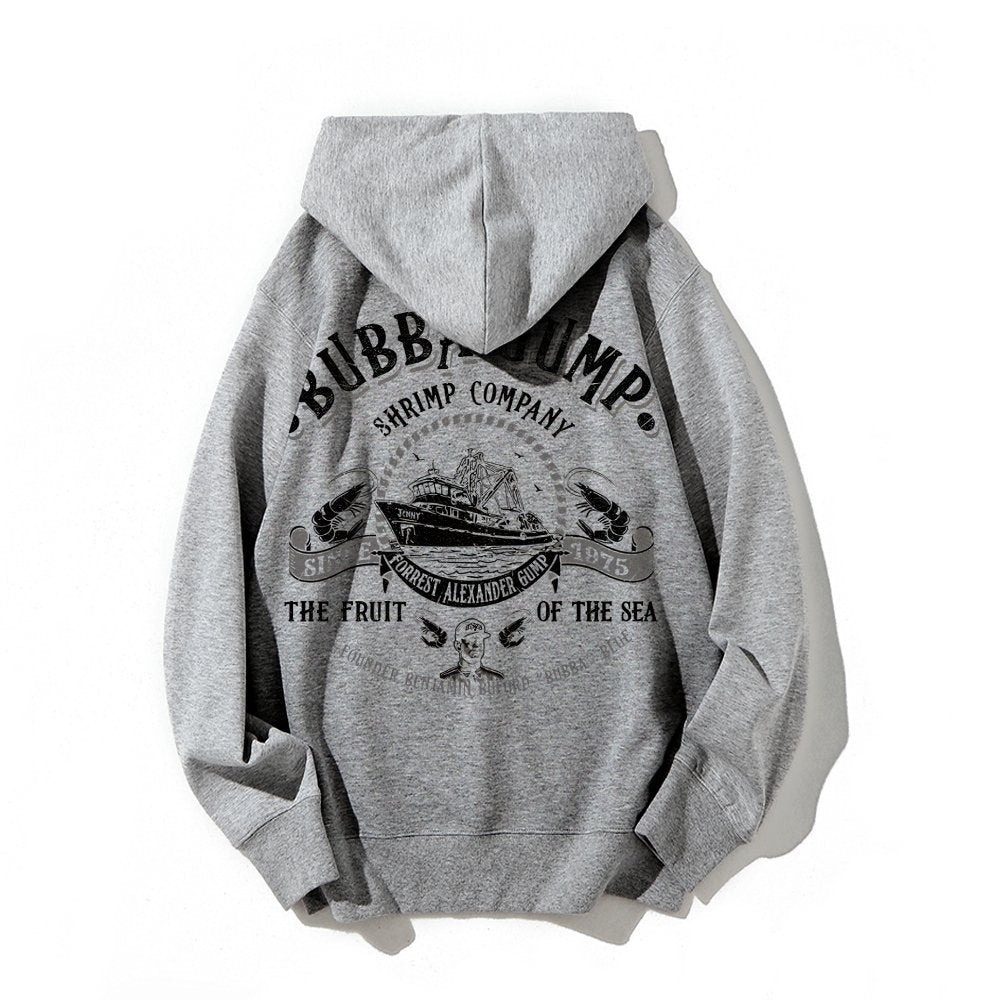 The Fruit Of The Sea Printed Back Unisex Cotton Hoodie