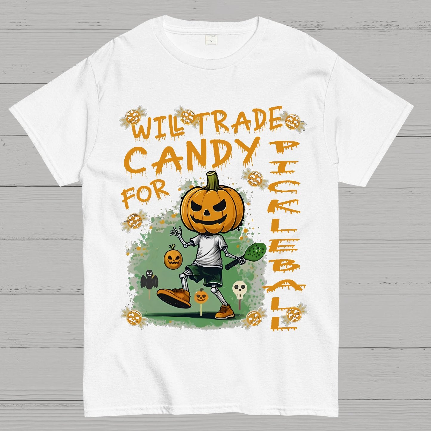 Halloween Pumpkin Man Geeky T-Shirt