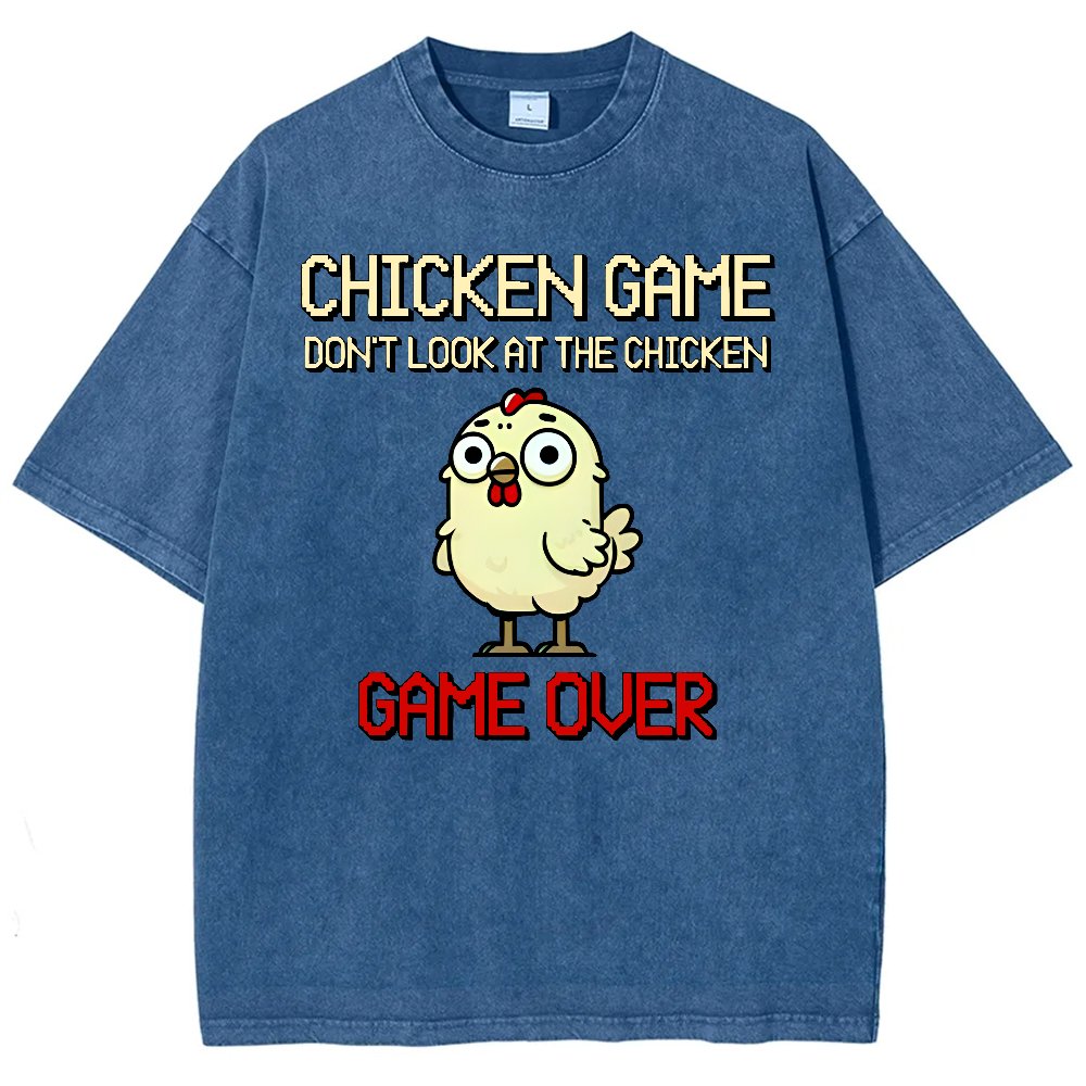 Chicken Game Vintage Washed T-shirt