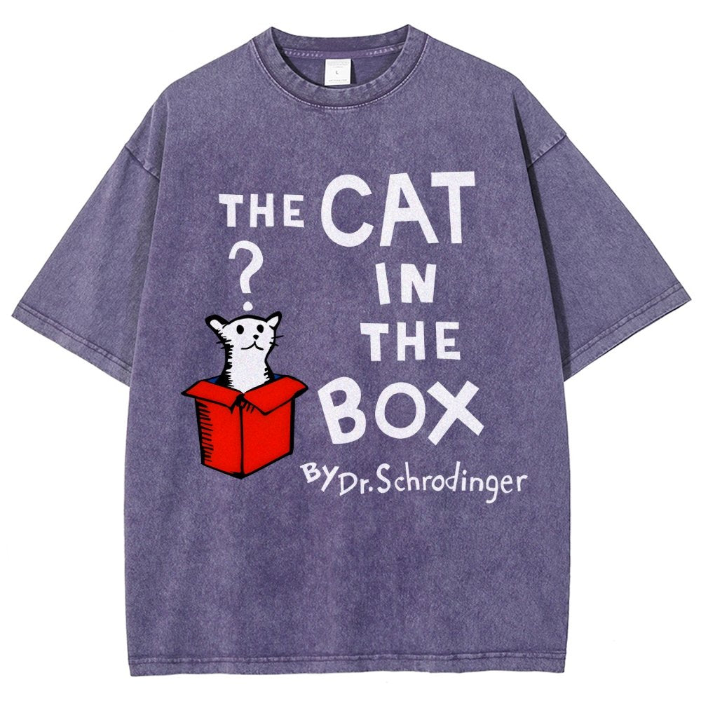 The Cat in the Box Vintage Distressed T-shirt
